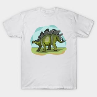 Stegosaurus dinosaur T-Shirt